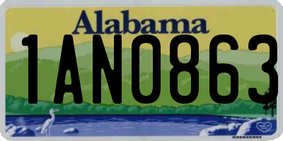 AL license plate 1AN0863