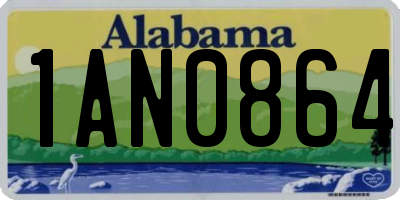 AL license plate 1AN0864