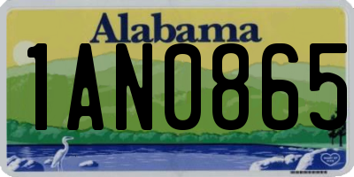 AL license plate 1AN0865