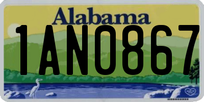 AL license plate 1AN0867