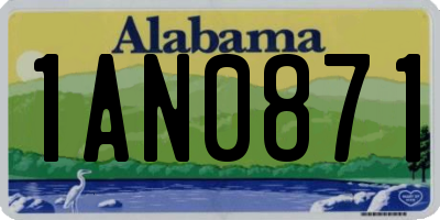 AL license plate 1AN0871