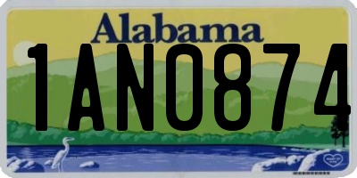 AL license plate 1AN0874