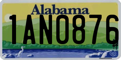 AL license plate 1AN0876
