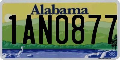 AL license plate 1AN0877