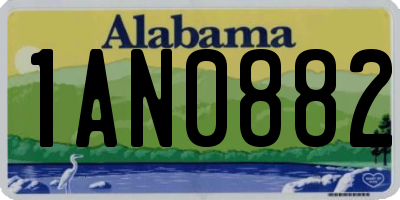 AL license plate 1AN0882