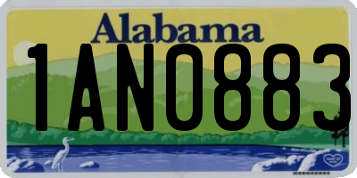 AL license plate 1AN0883