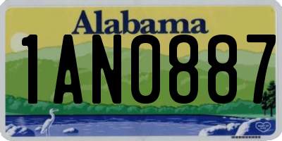 AL license plate 1AN0887