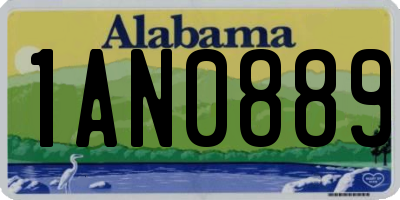 AL license plate 1AN0889