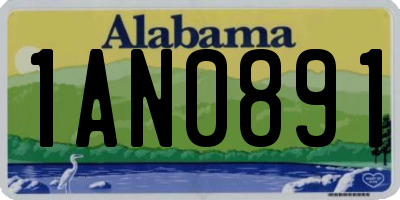 AL license plate 1AN0891