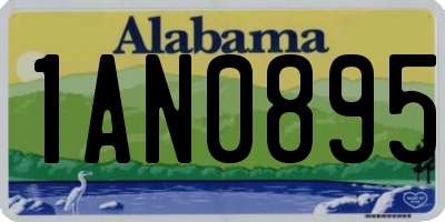 AL license plate 1AN0895