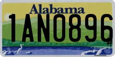 AL license plate 1AN0896