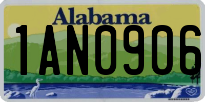 AL license plate 1AN0906