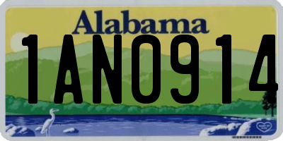 AL license plate 1AN0914