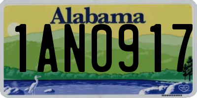 AL license plate 1AN0917
