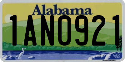 AL license plate 1AN0921