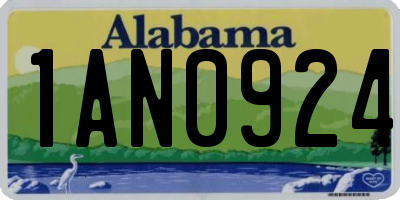 AL license plate 1AN0924