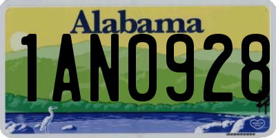 AL license plate 1AN0928