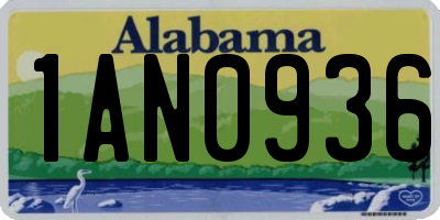 AL license plate 1AN0936