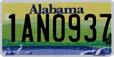 AL license plate 1AN0937
