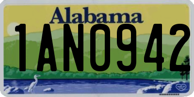 AL license plate 1AN0942