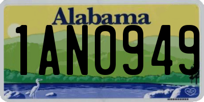AL license plate 1AN0949