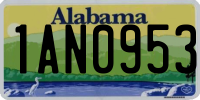 AL license plate 1AN0953