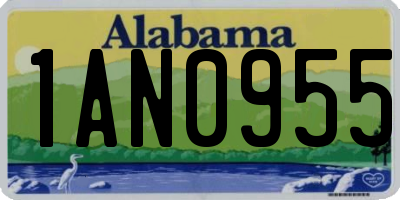 AL license plate 1AN0955