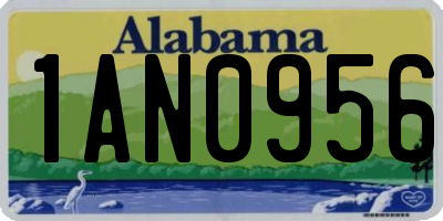 AL license plate 1AN0956