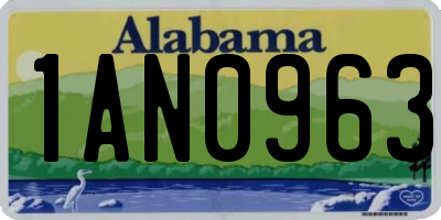AL license plate 1AN0963