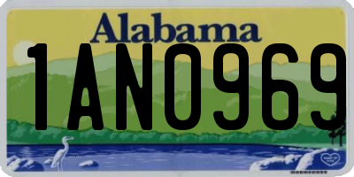 AL license plate 1AN0969