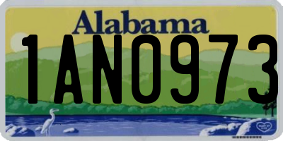 AL license plate 1AN0973