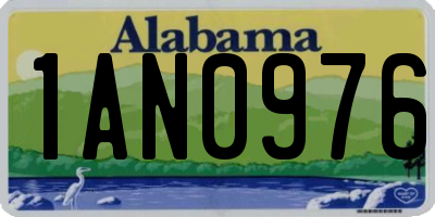 AL license plate 1AN0976