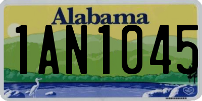 AL license plate 1AN1045