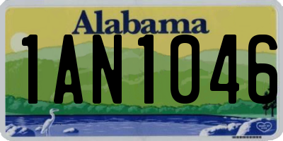 AL license plate 1AN1046