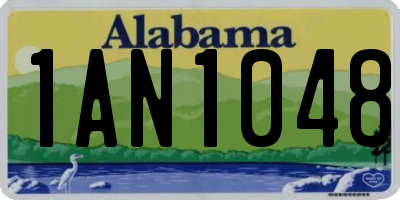 AL license plate 1AN1048