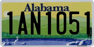 AL license plate 1AN1051
