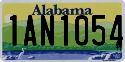 AL license plate 1AN1054