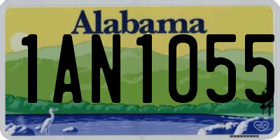 AL license plate 1AN1055