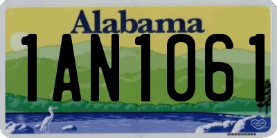 AL license plate 1AN1061