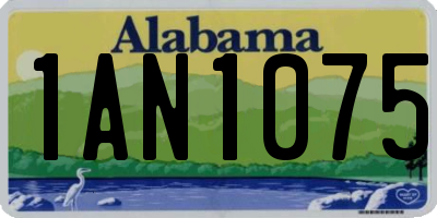 AL license plate 1AN1075