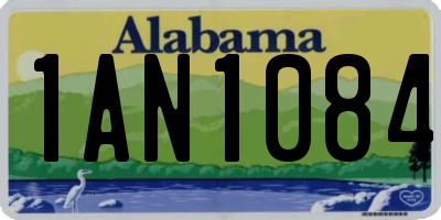 AL license plate 1AN1084