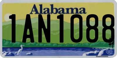 AL license plate 1AN1088