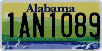 AL license plate 1AN1089