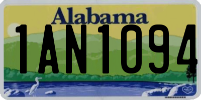 AL license plate 1AN1094