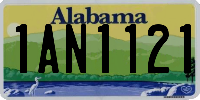 AL license plate 1AN1121