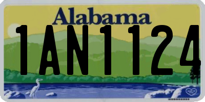 AL license plate 1AN1124