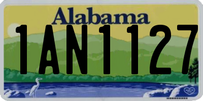 AL license plate 1AN1127