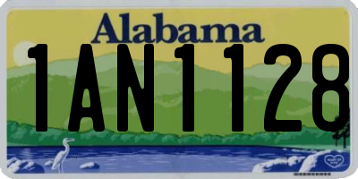 AL license plate 1AN1128