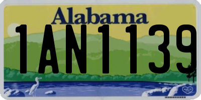 AL license plate 1AN1139