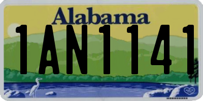 AL license plate 1AN1141